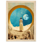 With Love From The Moon Matte Paper Wooden Framed Poster