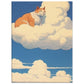 Cat on a Cloud Canvas