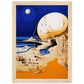 The Moon Fell And It's Made Of Cheese Matte Paper Wooden Framed Poster