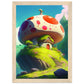 On Mushroom Hill Matte Paper Wooden Framed Poster