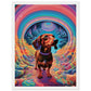 Small Dog Big World Matte Paper Wooden Framed Poster