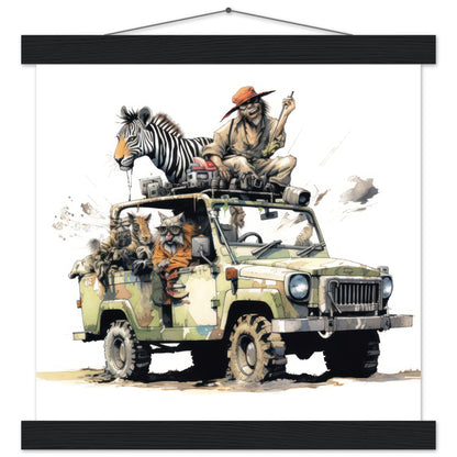 On The Hunt Matte Paper Poster with Hanger