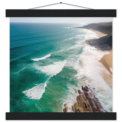 Coastal Haven Matte Paper Poster with Hanger