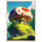 On Mushroom Hill Matte Paper Wooden Framed Poster