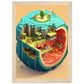 Melon Utopia Matte Paper Wooden Framed Poster