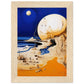 The Moon Fell And It's Made Of Cheese Matte Paper Wooden Framed Poster