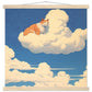 Cat on a Cloud Matte Paper Poster with Hanger