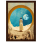 With Love From The Moon Matte Paper Wooden Framed Poster