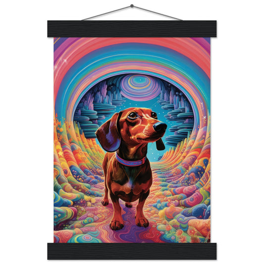 Small Dog Big World Matte Paper Poster with Hanger