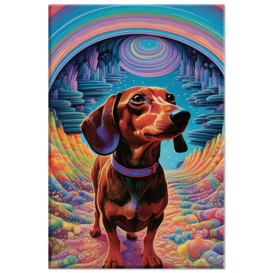 Small Dog Big World Canvas