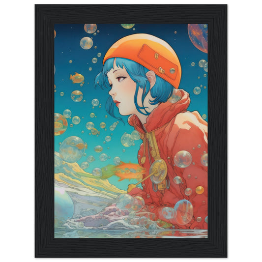 Floating Dream Matte Paper Wooden Framed Poster