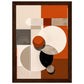 Abstract in Orange Matte Paper Wooden Framed Poster