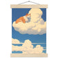 Cat on a Cloud Matte Paper Poster with Hanger