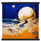 The Moon Fell And It's Made Of Cheese Matte Paper Poster with Hanger